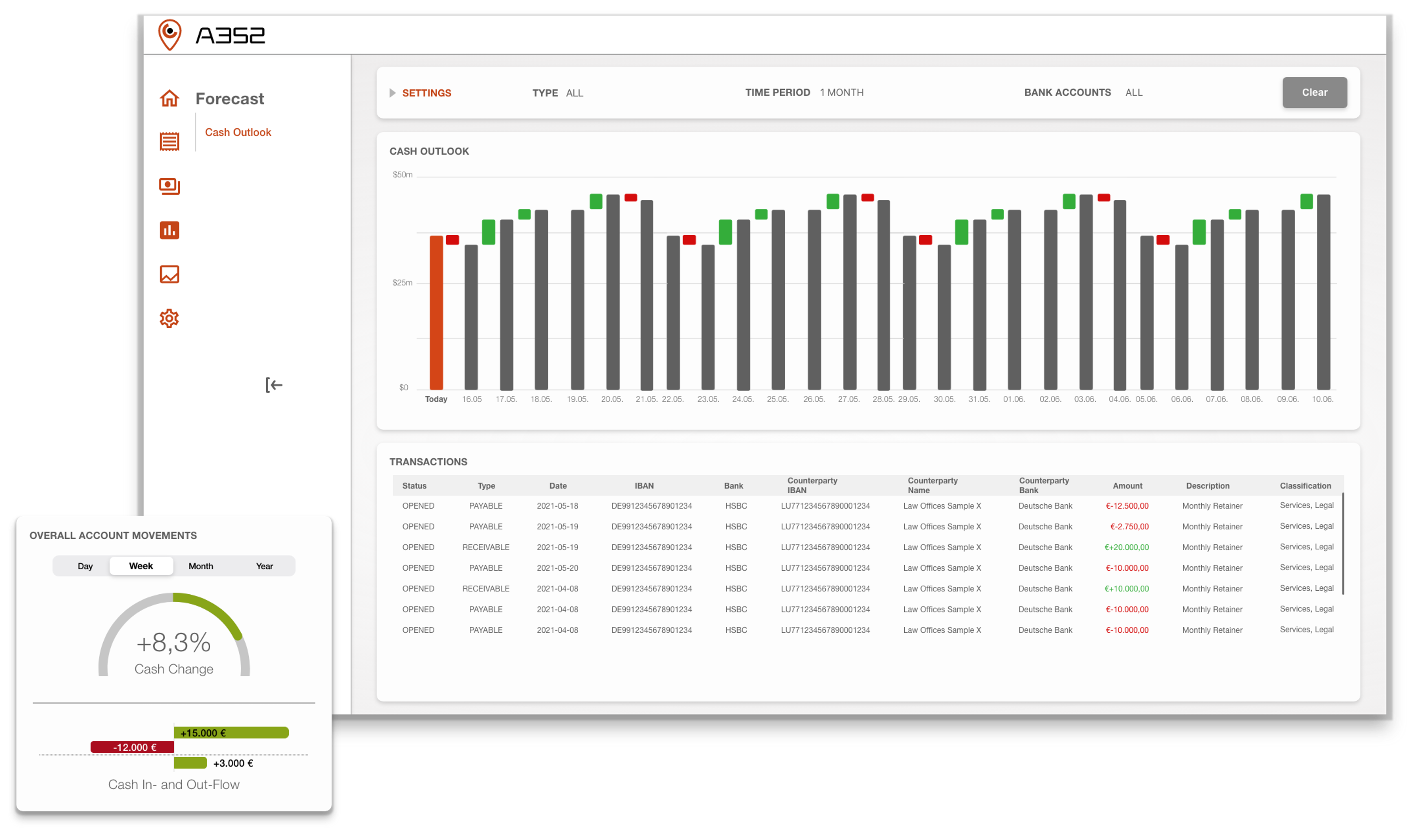 screenshot of Financial Navigator